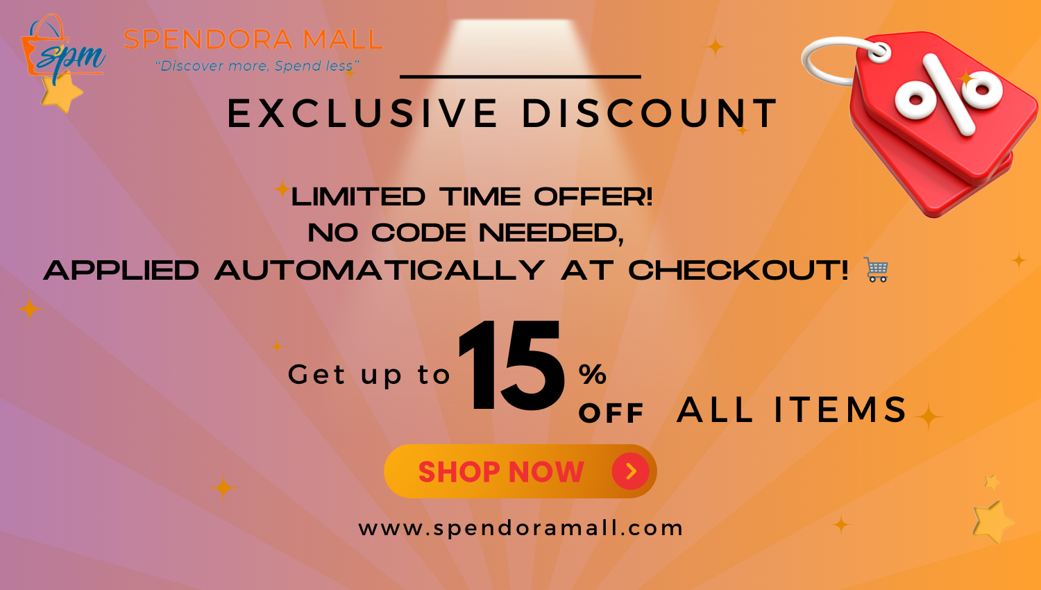 SPENDORA EXCLUSIVE DISCOUNT