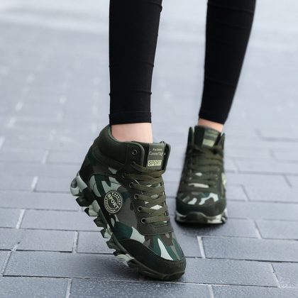 Women’s Casual Camouflage Increased Sneakers